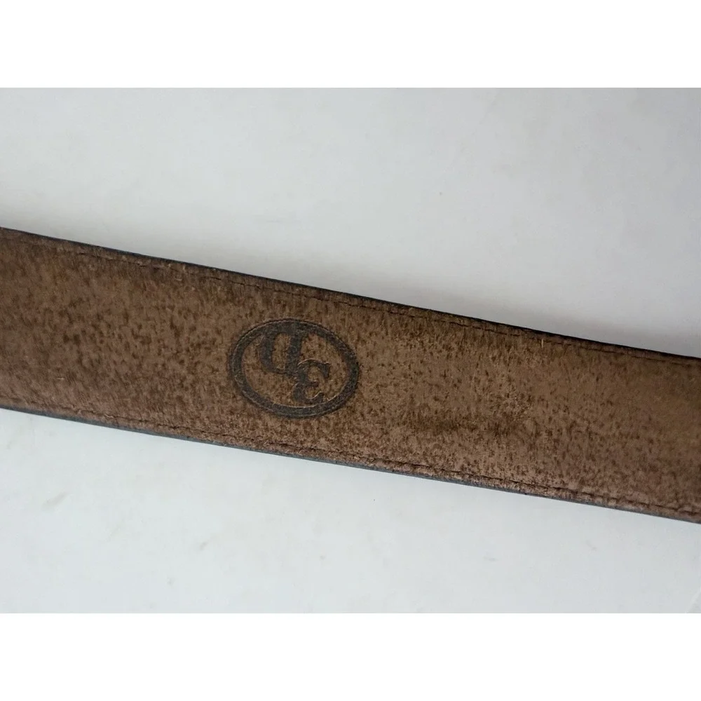 3D Genuine Leather Belt Men's Size 44 Brown Western USA 5600 Casual Work